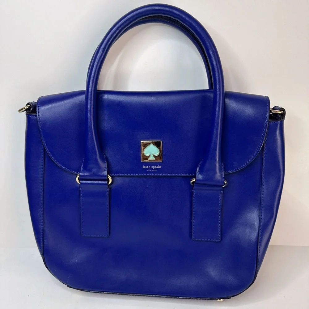 Kate Spade Bond Street Flo Blue/Aqua Crossbody Satchel Purse